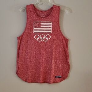 NWT Team USA 2016 Women's Tank Top From 2016 Rio de Janeiro Olympics Size L Red